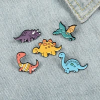 dinosaur park enamel pin personalized adventure brooch clothes backpack brooch beast wildlife badge kids jewelry gifts wholesale