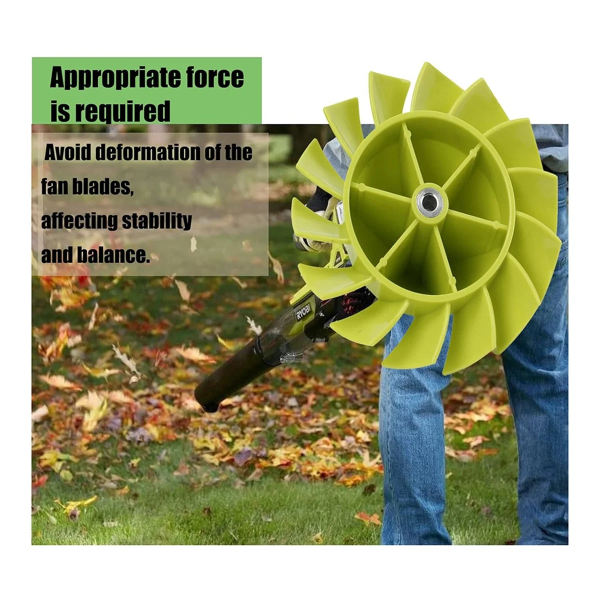 29437003 / 529437004 529437001 Вентилятор для вентилятора Ryobi 18-вольтовый вентилятор P2108 P21081