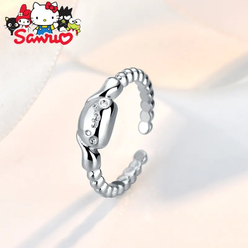 

Sanrio Cinnamoroll Japanese Opening Ring Valentine's Day Glossy Lucky Cute Simple Birthday Gift Fashion Jewelry Accessories