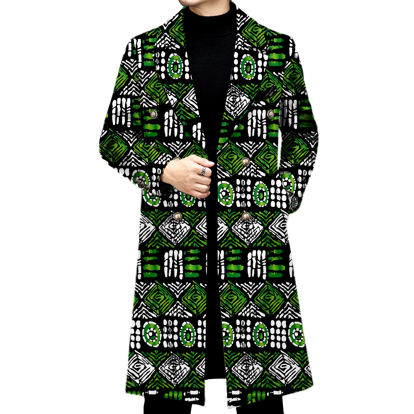 Африканский мужской повседневный плащ модный этнический Dashiki с длинными