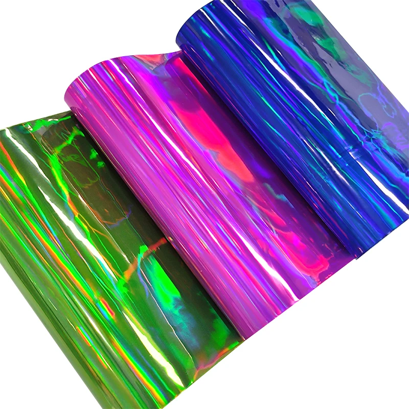 

30x135cm Holographic Faux Leather Sheets Fabric Color Metal TPU for Headbands HandBags Shoes Keychains Earrings Bows DIY Crafts