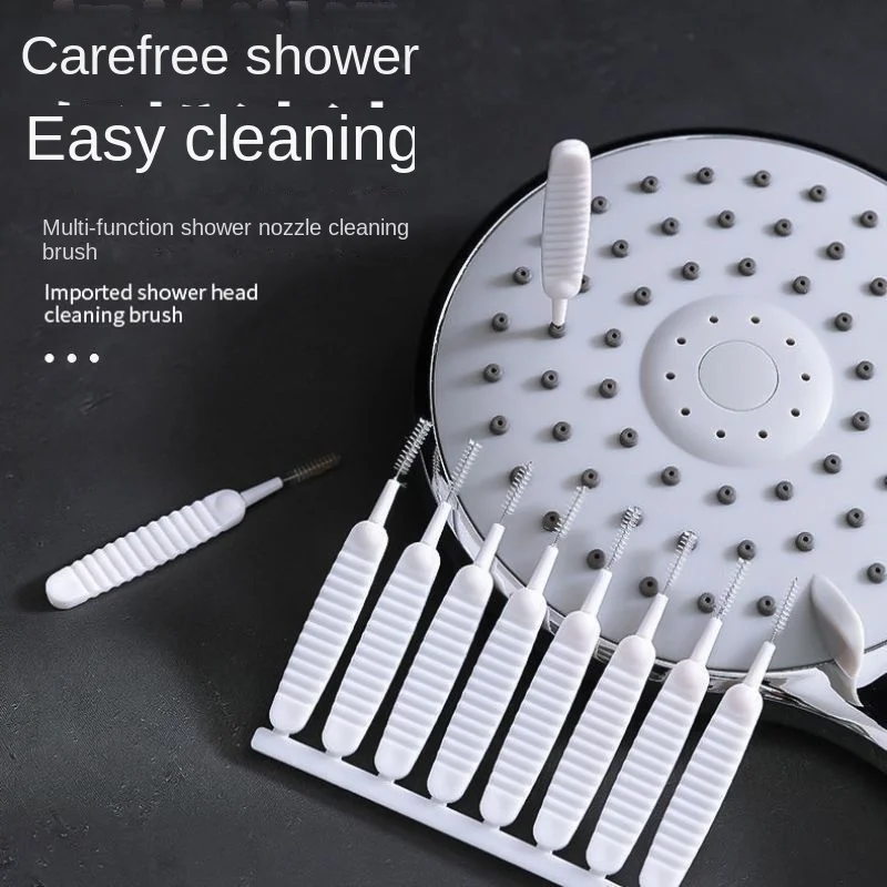 

10 PCS Kitchen Cleaning Tools Bathroom Accessories Home Gadgets Shower Brush, Faucet Mini