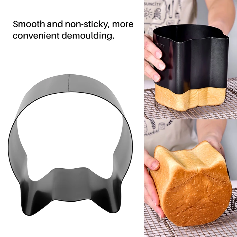 Форма для тостов с кошачьей головой противень хлеба алюминиевой пластиной