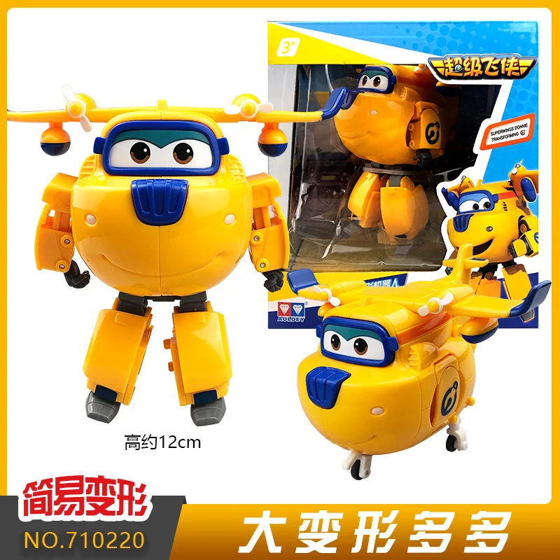 Фото Полный набор игрушек Auldey Super Wings, большие роботы-трансформеры Jett Dizzy Dizzy, игрушки для мальчиков и девочек, детский рождественский подарок-сюрприз №3