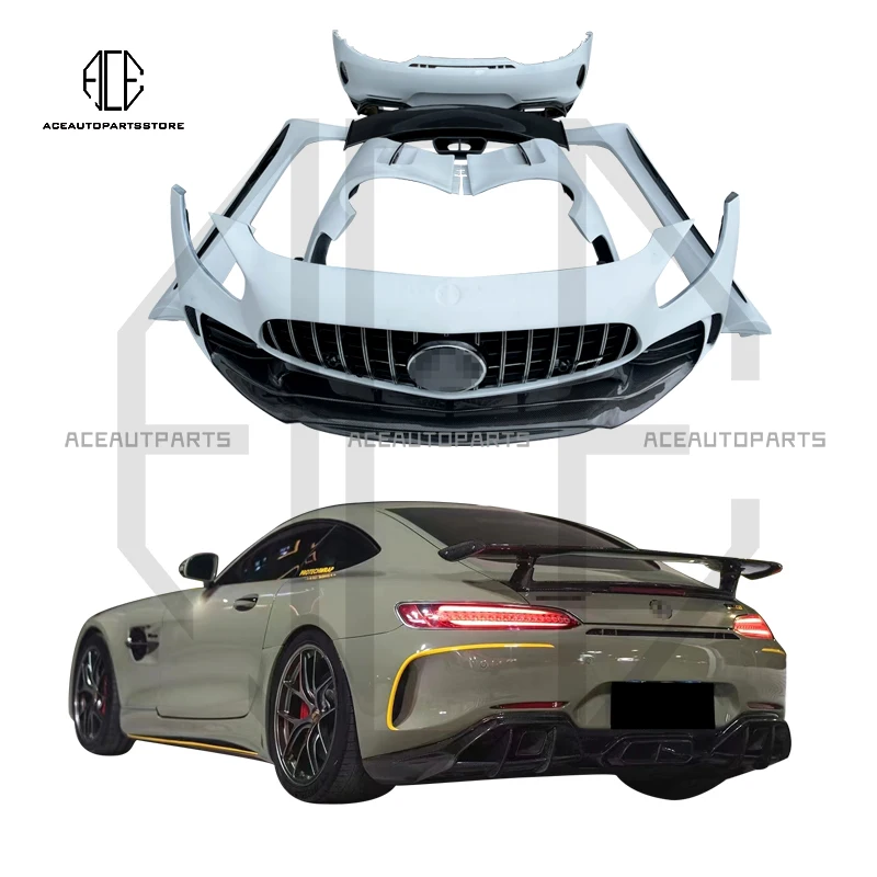 Для Benz GT AMG Обновление GTR стиля заднего крыла Комплекты кузова Передний задний