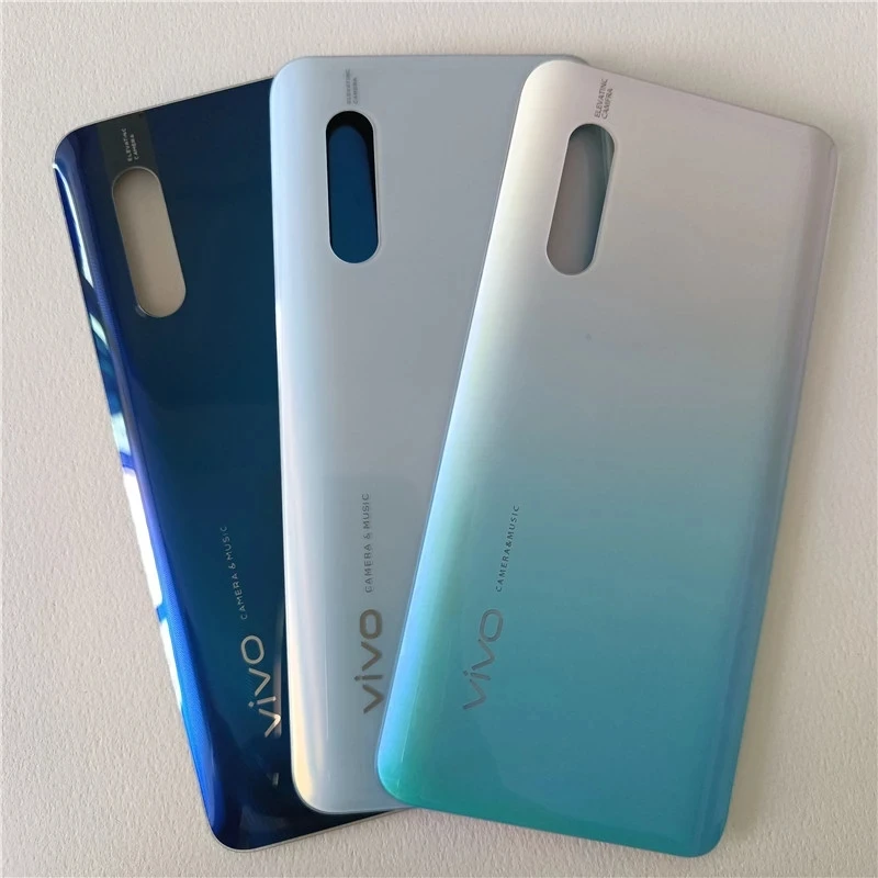 Стеклянная Крышка батарейного отсека для Vivo X27 задняя крышка запасные части V1829A