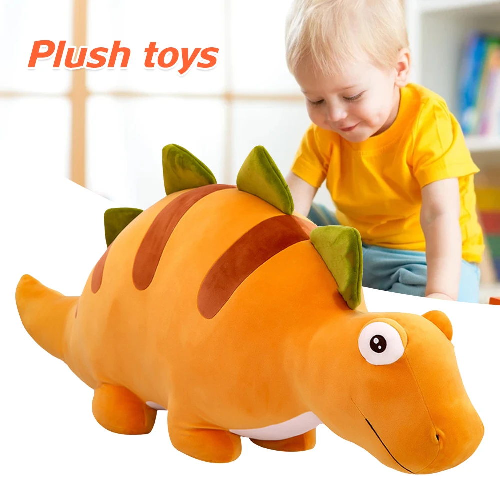 

Новинка, огромный динозавр, плюш с Q версией, милые игрушки для животных, Спящая Подушка, игрушка, Успокаивающая тряпичная игрушка, плюшевая ...