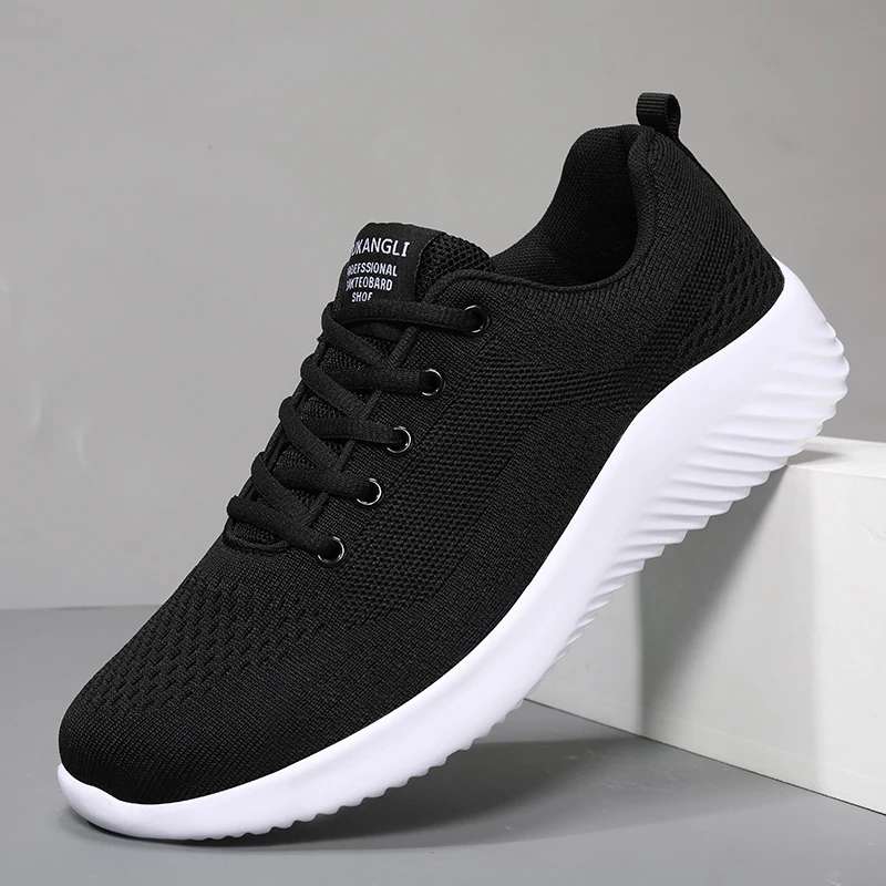 Causal Outdoor Jogging Men Running Shoes Breathable Air Mesh Lace Up Sneakers Men Walking Fashion Non Slip Zapatillas De Deporte