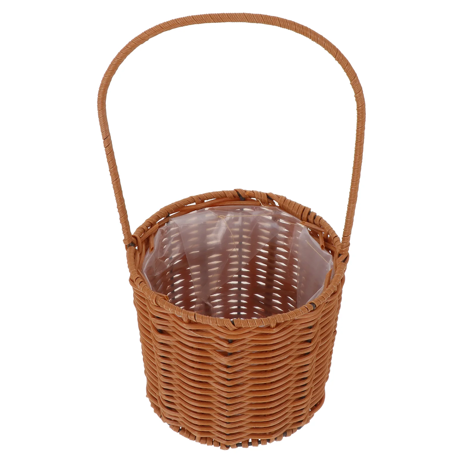

Basket Flower Wicker Woven Rattan Willow Picnic Candy Storage Arrangement Wedding Small Hyacinth Countertop Servingseagrass