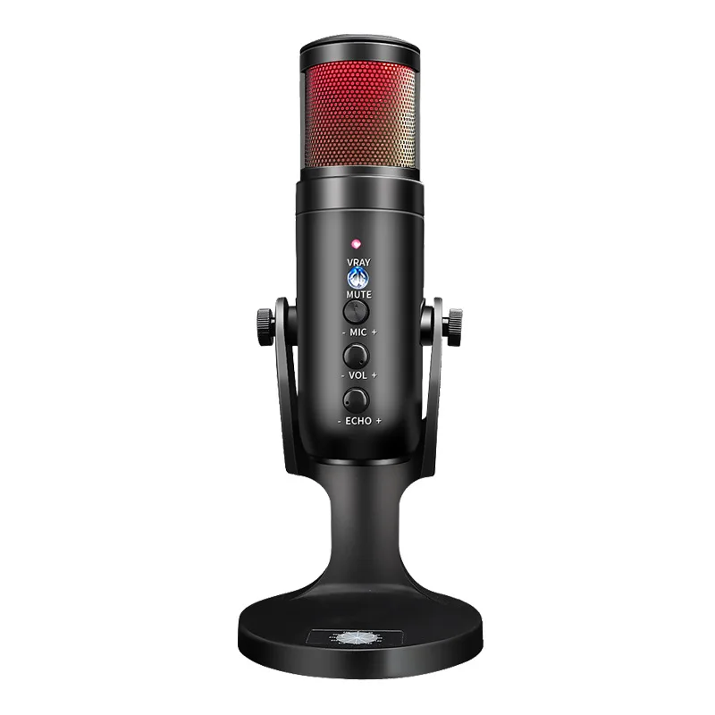 

Dazzling USB Desktop Condenser Microphone For PC Computer Voice Recording Live Karaoke Game Mic Noise Canceling Microphones