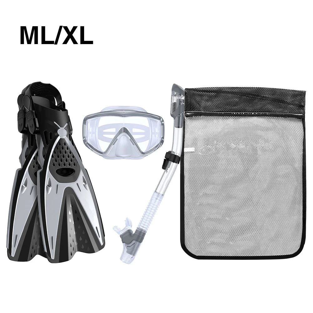 

Fog Proof For Adults Silicone Anti Permeation Waterproof Diving Gear Snorkel Set Professional Easy Use Large Vision Full Dry