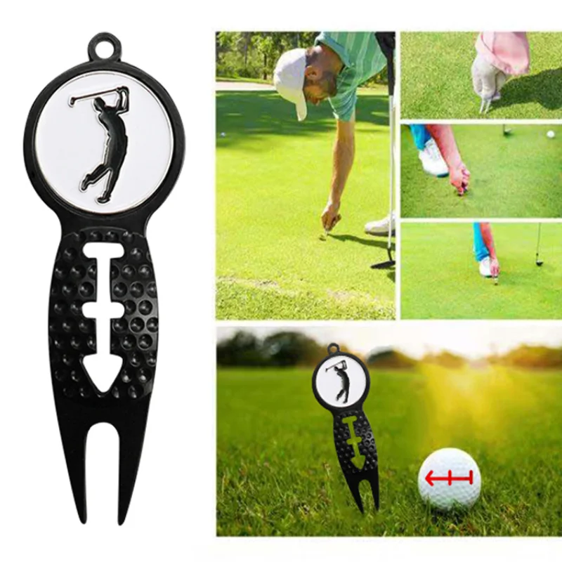 

Divot Repair Tool Sturdy Golf Pitch Fork Wear Resistant Golf Divot Tool