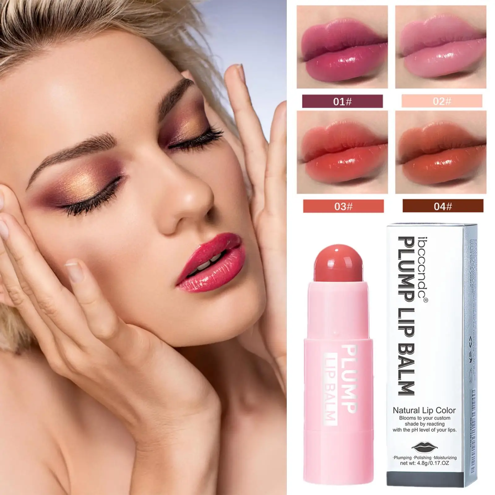 

Power-full Plump Lip Balm Hydrating Lip Plumping Balm Pink Lips Plumping Lipstick Long Lasting Moisturizing Lip Balm For Women