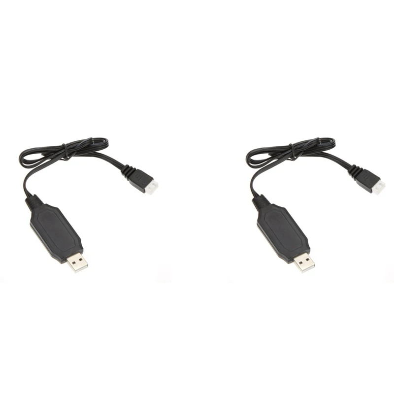 

2 шт., USB-кабель для зарядки аккумуляторов 7,4 В для Wltoys V912 V913 V915 V262 / MJX F45 F39 T40C T23