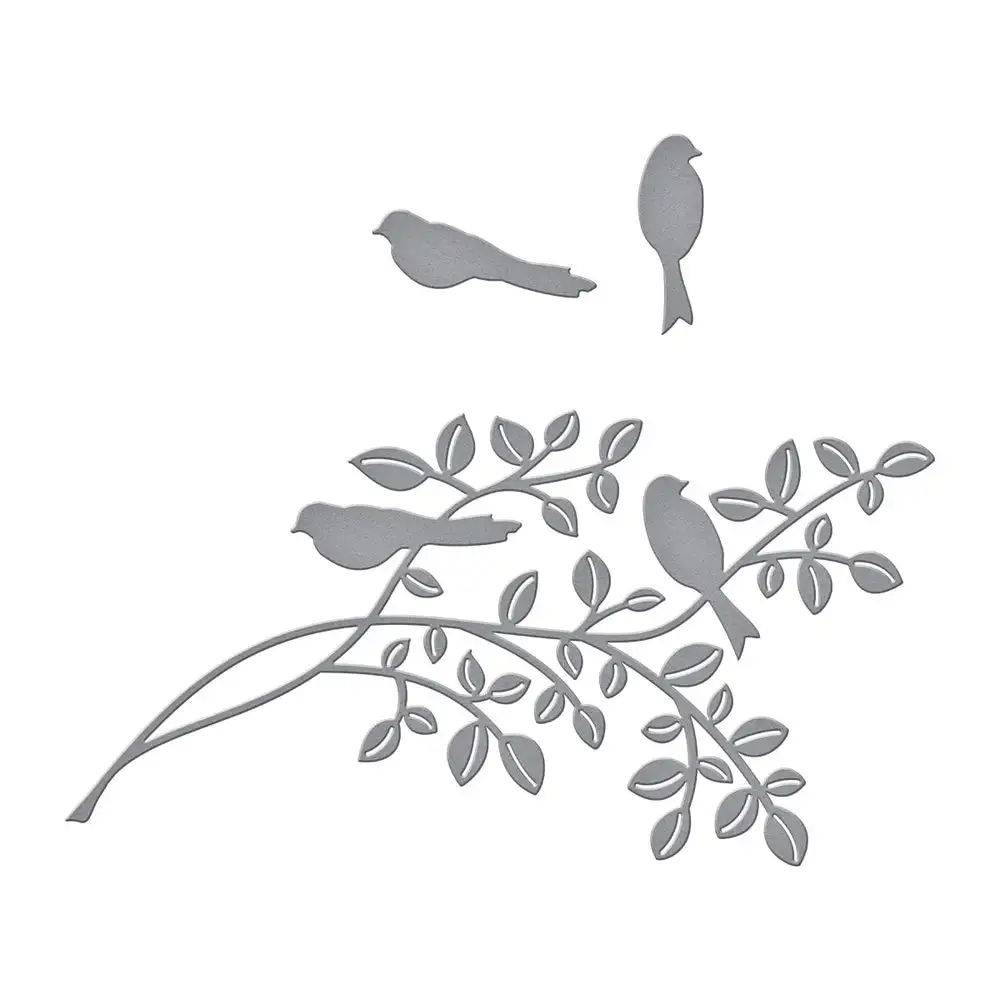 

Металлические Вырубные штампы в виде птиц и ветвей для скрапбукинга, альбом из тисненой бумаги, украшение для рукоделия, новинка 2023