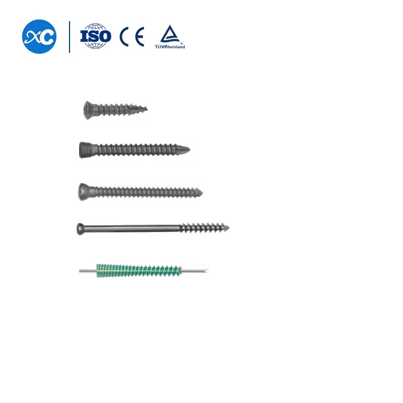 

China Manufacturer Medical Orthopedic Implant Cancellous & Hex Head & Cortex Locking Titanium Bone Screw