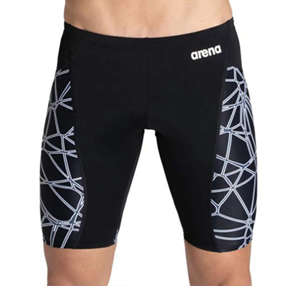 

New Summer Men's Swim Tights Shorts Quick Dry Swimming Printing Trunks Sports Swim Training Pants Swimsuit Beach Surfing Jammers
