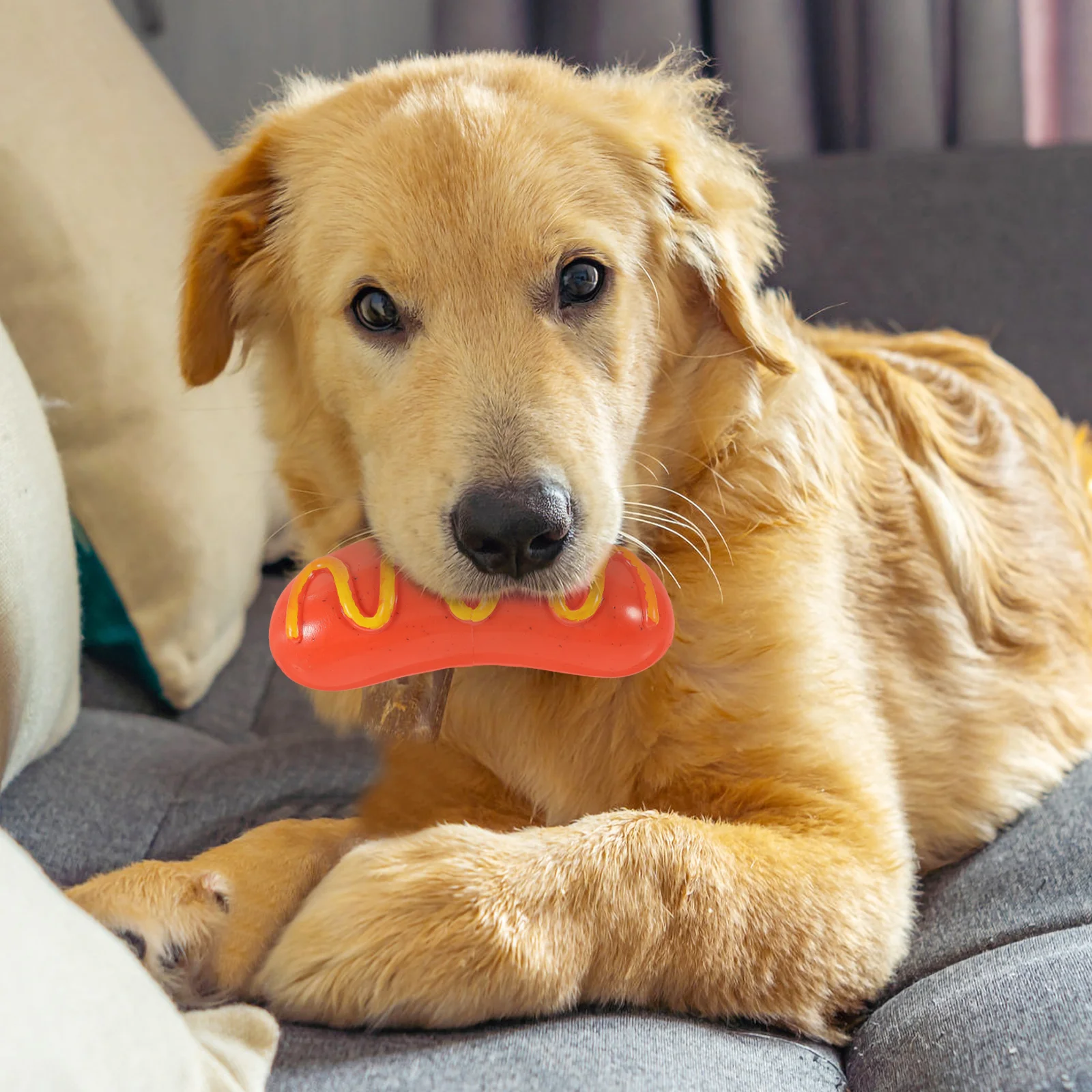 

Simulated Food Dog Chewing Toy Puppy Squeaky Toy Dog Interactive Play Toy Dog Plaything