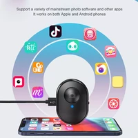 high quality rechargeable bluetooth compatible self timer selfie stick shutter release wireless remote controller button for ios
