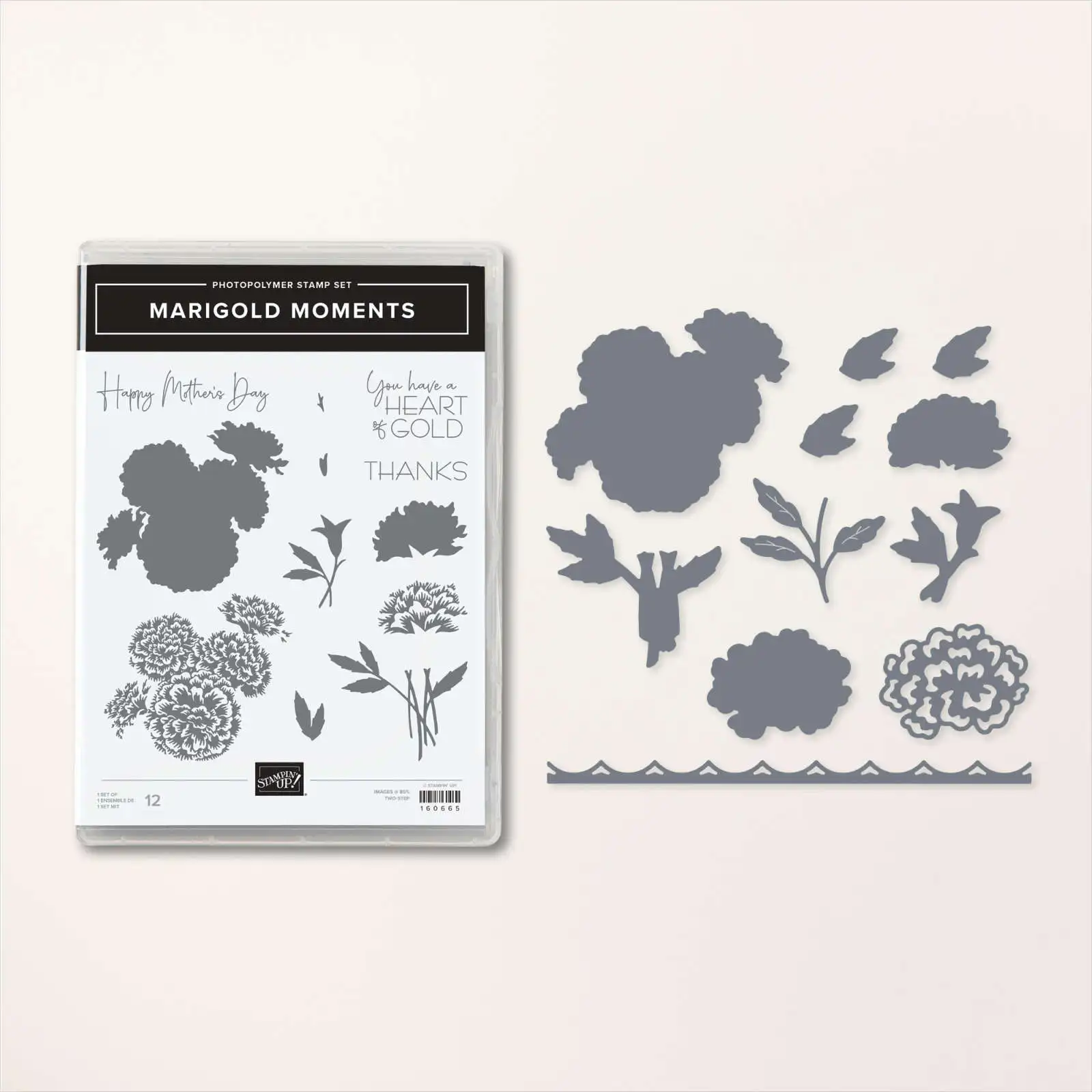 

2023 New Arrivals Marigold Moments Metal Cutting Dies Clear Stamp DIY Scrapbooking Card Paper Cards Handmade Album Sheets