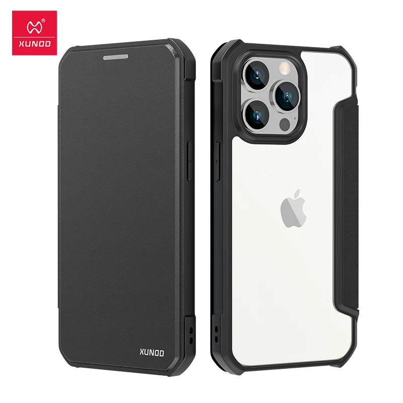 

For iPhone 13 Pro Max Xundd Flip Leather Case Airbags Shockproof Magnet Shell Screen Protection Funda for iPhone 13 2021