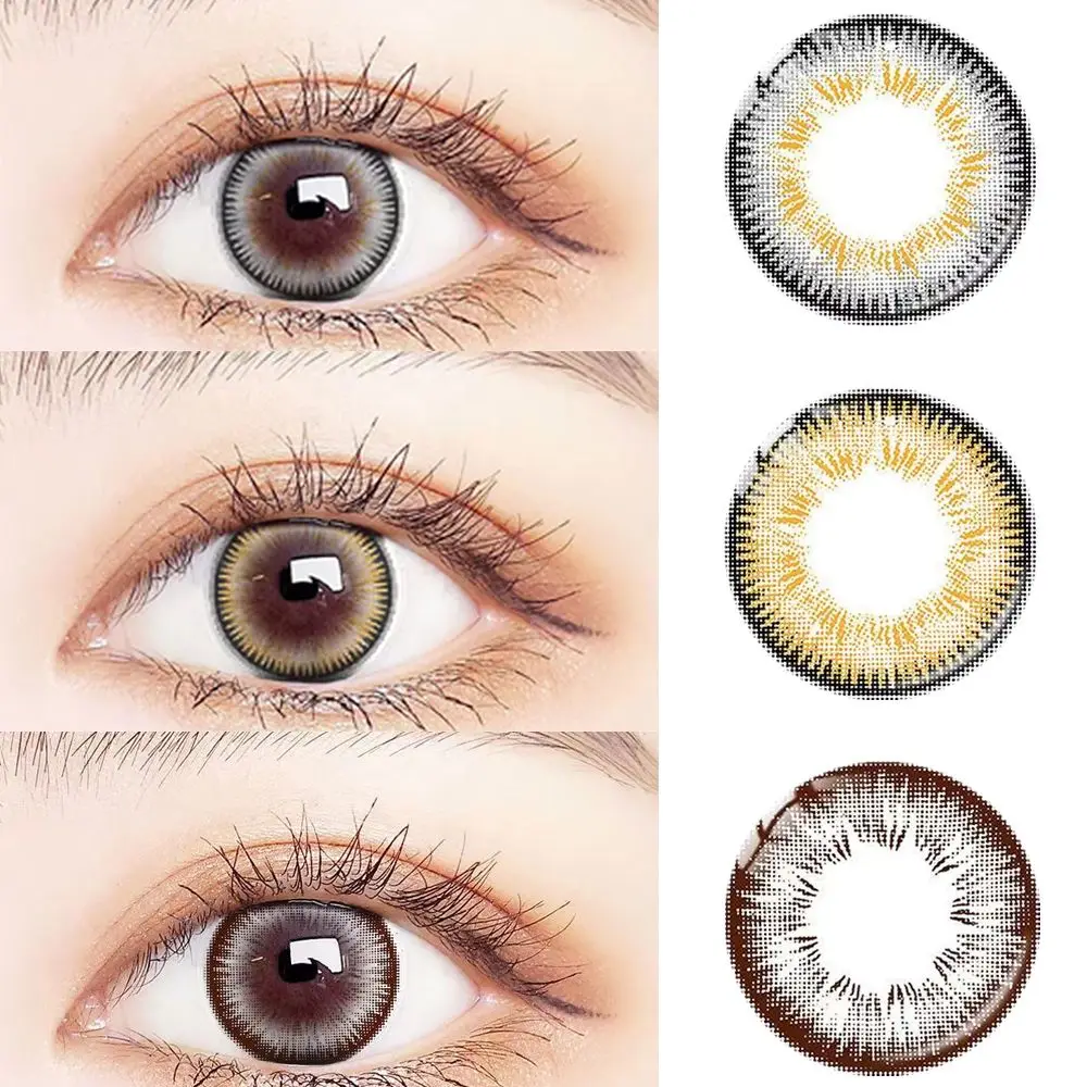 

with Degree Beauty Pupil Prescription Contacts Lenses Colored Lens for Eyes Solution Eyescare Cosplay Party Lentes De Contacto