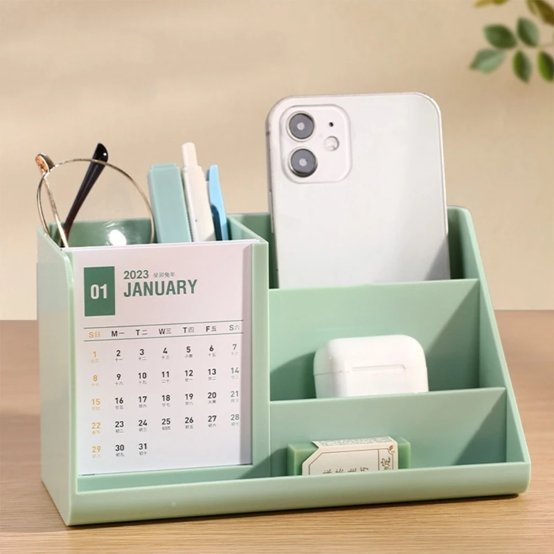 

Держатель для карандашей 2023 календарь для офиса и школы Практичный Настольный Органайзер держатель для ручек кронштейн для телефона ящик д...
