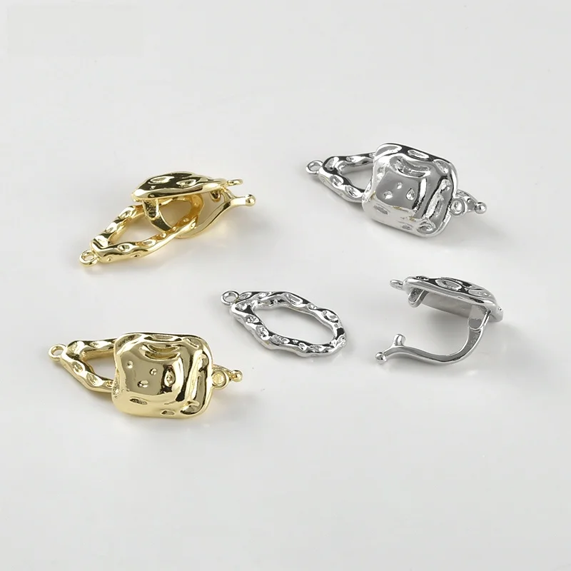 4K гальваническое настоящее золото Цвет фиксации прямоугольной жемчужной пряжки