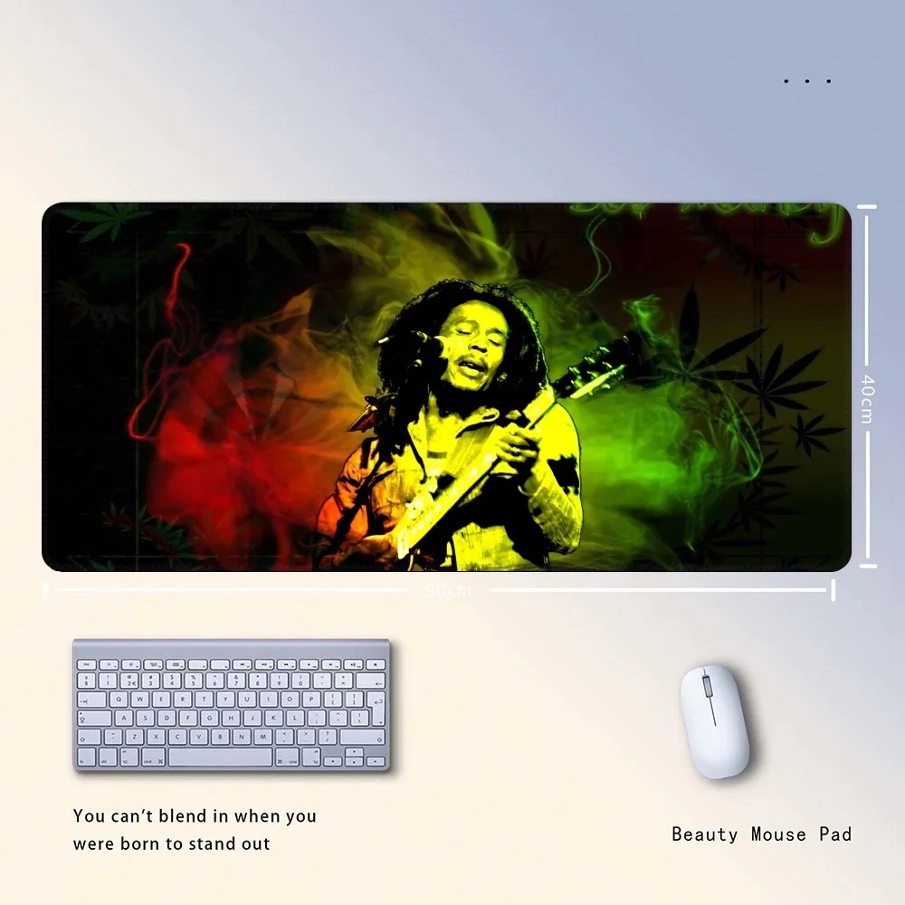 Игровой коврик для мыши рэгги Боб Марли Singer с фиксируемыми краями 400x900 большой