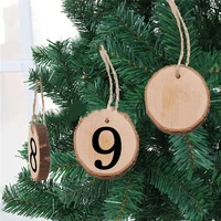 1 10 wooden numbers a set rustic hanging ornament figure card table number digital seat decor wedding party supplies