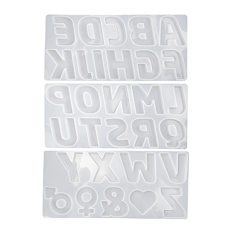 

Формы для больших букв из смолы, маленькие силиконовые буквы, алфавит, эпоксидное литье, форма для «сделай сам», брелок, подвеска, серьги, изготовление ювелирных изделий