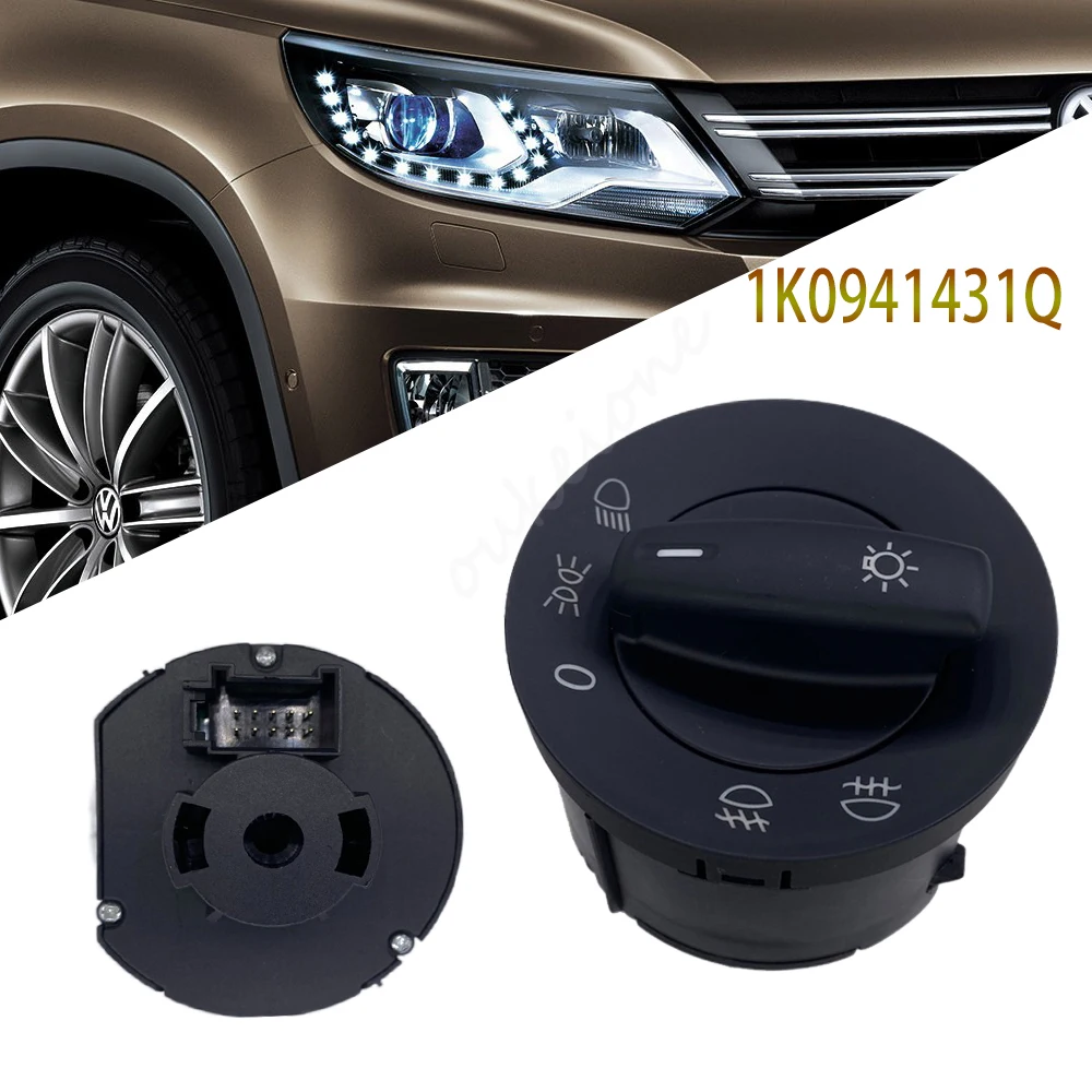 

Headlight Light Fog Lamp Control Switch Button for Volkswagen VW Caddy Passat Golf Plus Touran 1K0 941431Q Car Replacement Parts