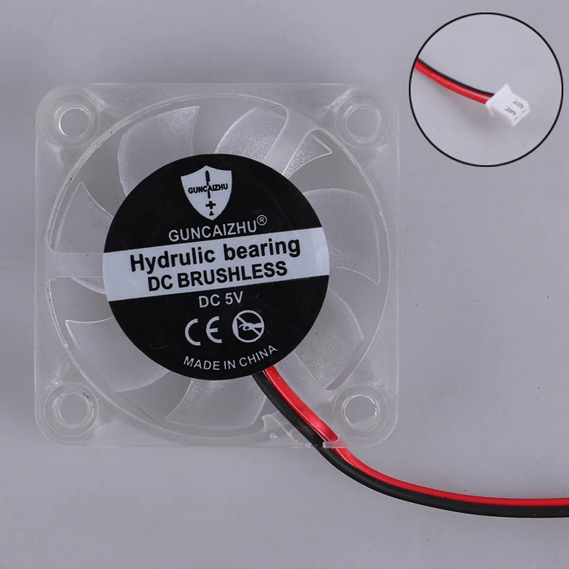 1 шт. 4010 DC 5v 12v 24v Вентилятор охлаждения светодиодный Iight излучающий гидравлический