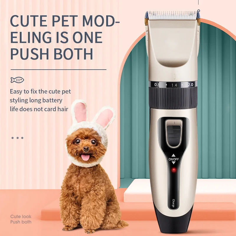 

Electric Dog Hair Clipper Shaver Pet Grooming Hair Cutter Teddy Cat Shaving Professional Animal Fur Trimmer Scissor Rechargeable