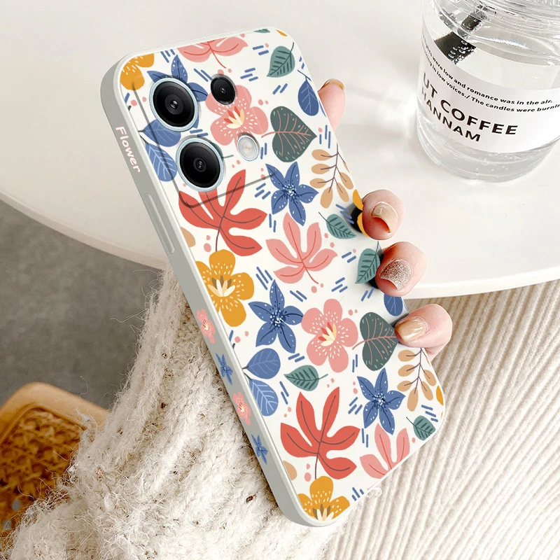 Note13 Силиконовый чехол для телефона с цветными листьями Xiaomi Redmi Note 10Pro 10T 11 11S 11Pro 13 13R