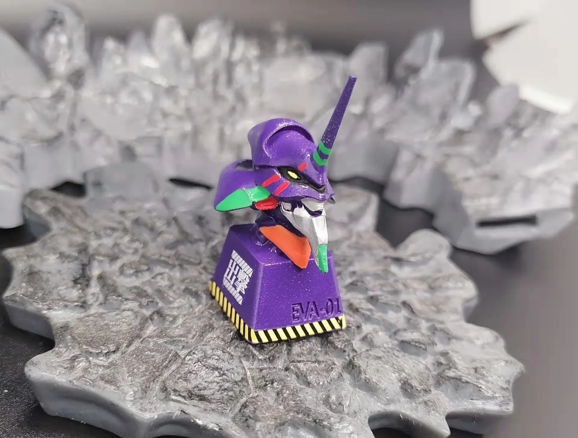 

Evangelion Keycap 1 Pcs Key Evangelion 00-02 EVA Personality Mechanical Keyboard Keycaps Unit 0-2 Runaway Resin Keycap Esc Key