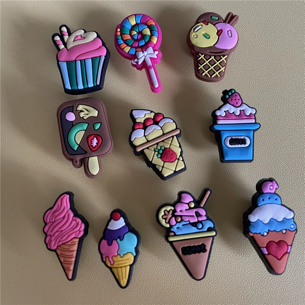 10pcs Anime Shoe Charms PVC Loving Heart Cartoon Shoe Charm for Croc Clogs Wristband Girls Shoe Decorations Shoe Accessories