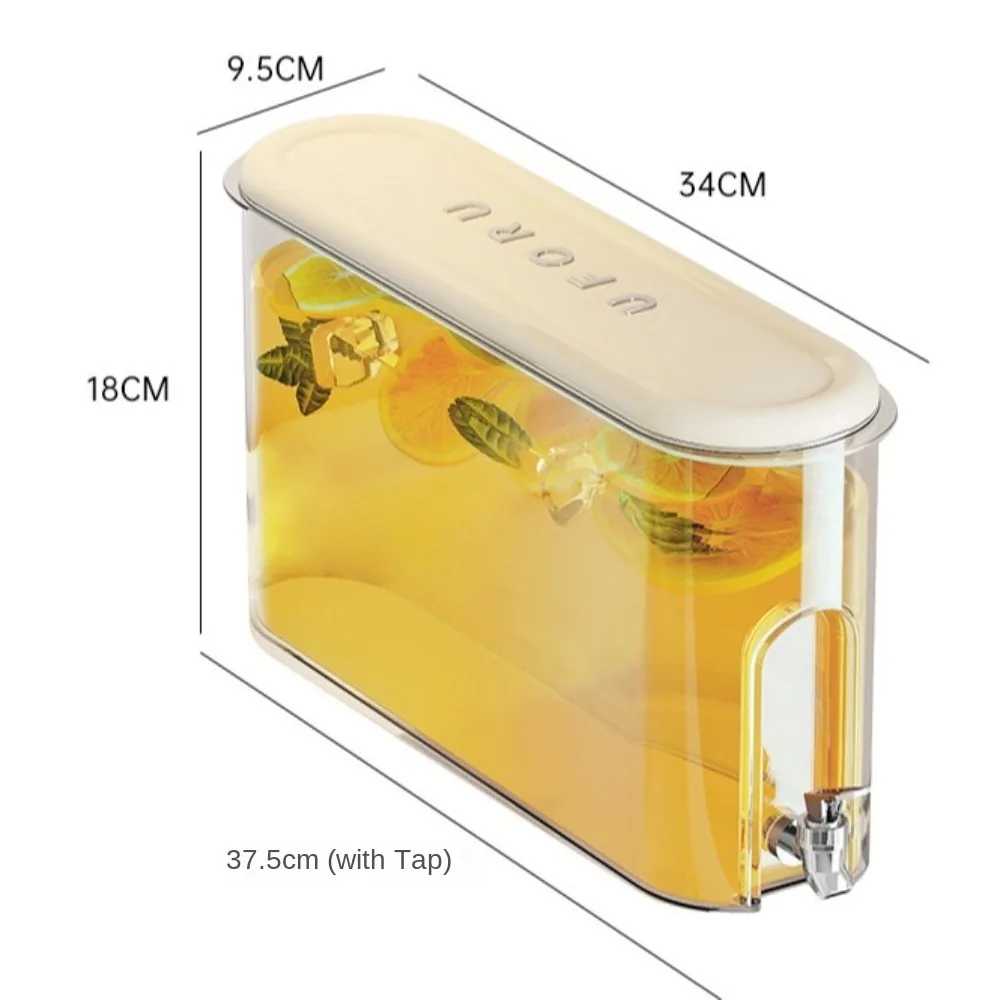 Оригинальный 4-литровый Чайник Для Холодной Воды С Краном Прозрачный Пластиковый