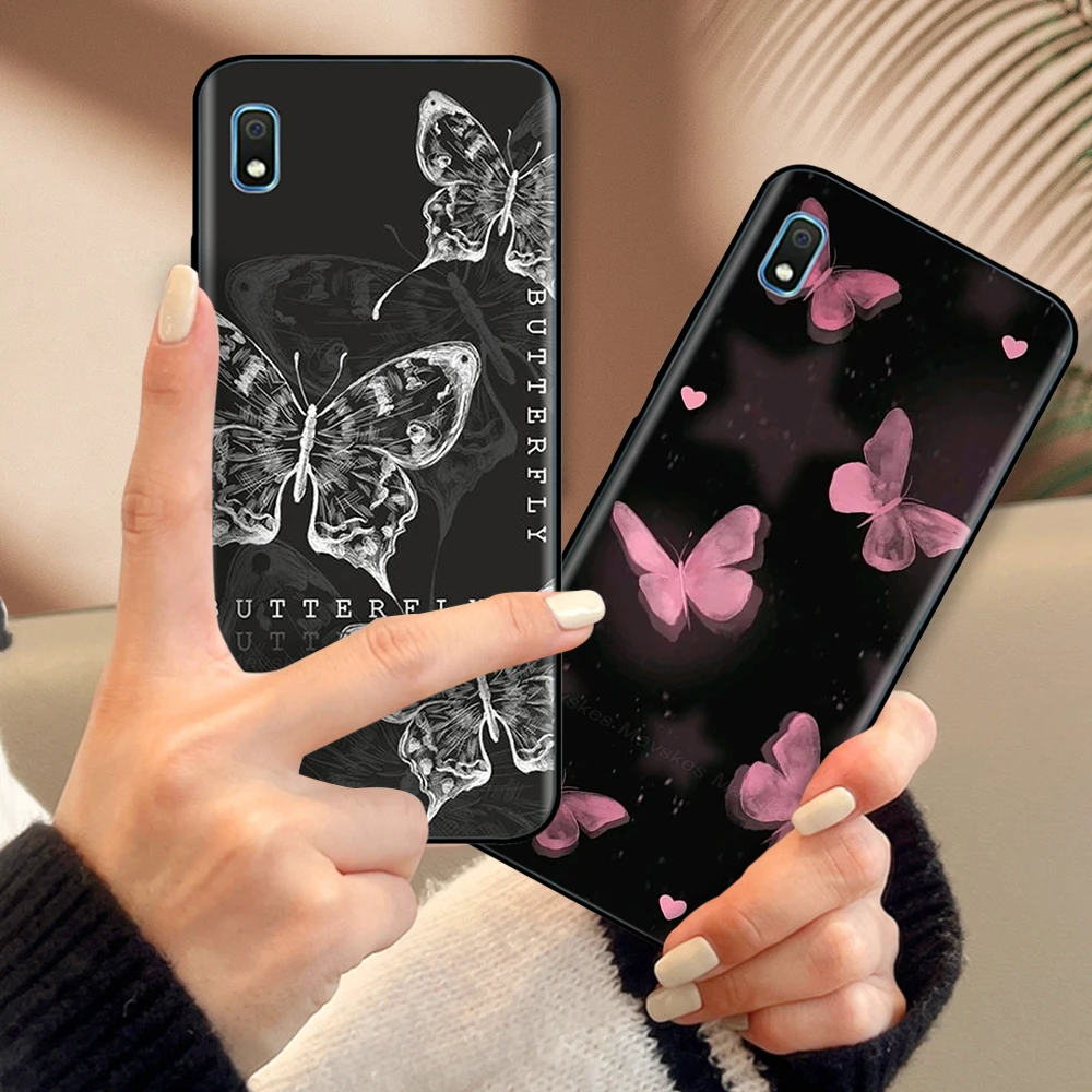 Фото Чехол для Samsung Galaxy A10, милый мягкий гладкий жидкий силиконовый чехол с полной защитой для телефона Samsung A10, чехол A10 SM-A105F №5