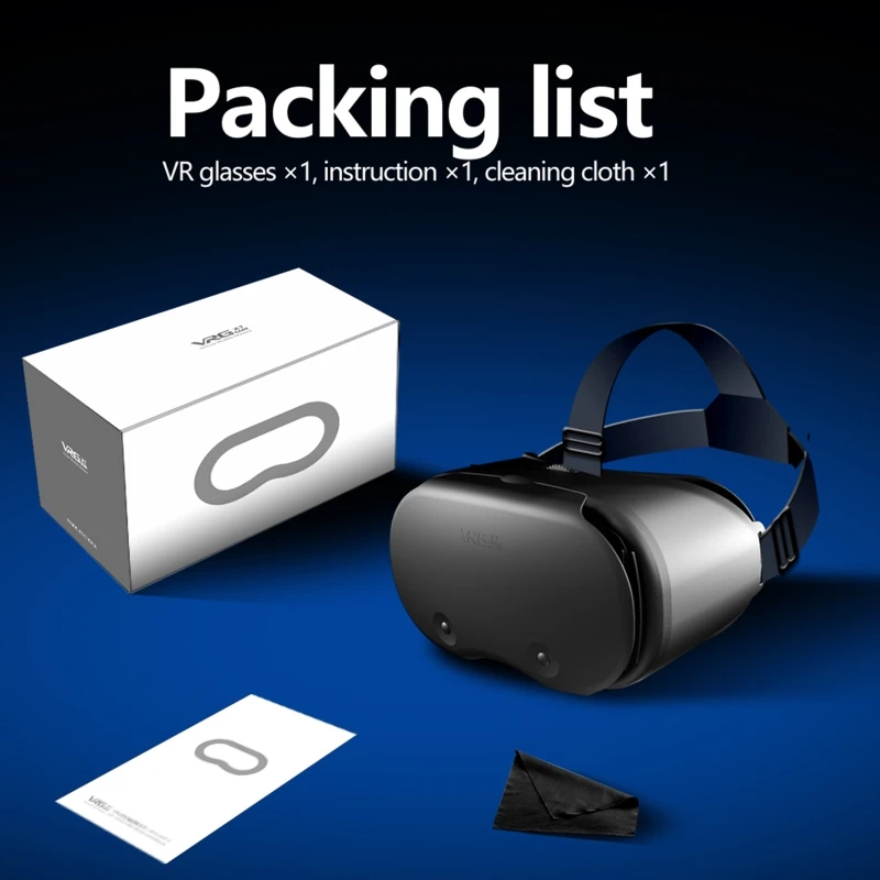

3D очки виртуальной реальности, шлем виртуальной реальности, широкоугольная VR-гарнитура для 5-7-дюймовых смартфонов