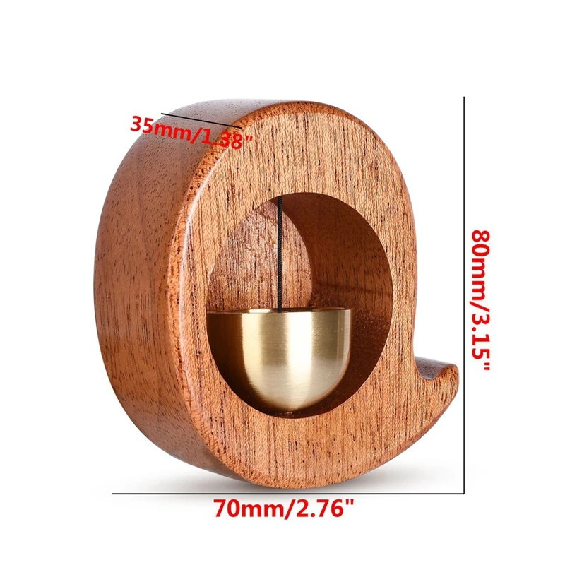 Деревянный колокольчик с открытой дверью 1 комплект