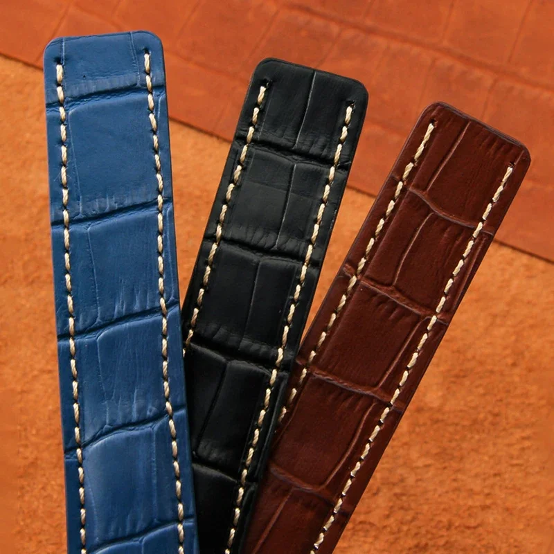Ремешок кожаный для наручных часов водонепроницаемый спортивный браслет из