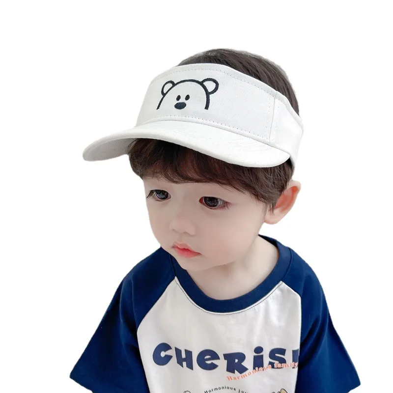 

Kids Bucket Hats Unisex Bear Sun Visor Summer Travel Beach Sun Caps 1-5 Years Old Boys Girls Cotton