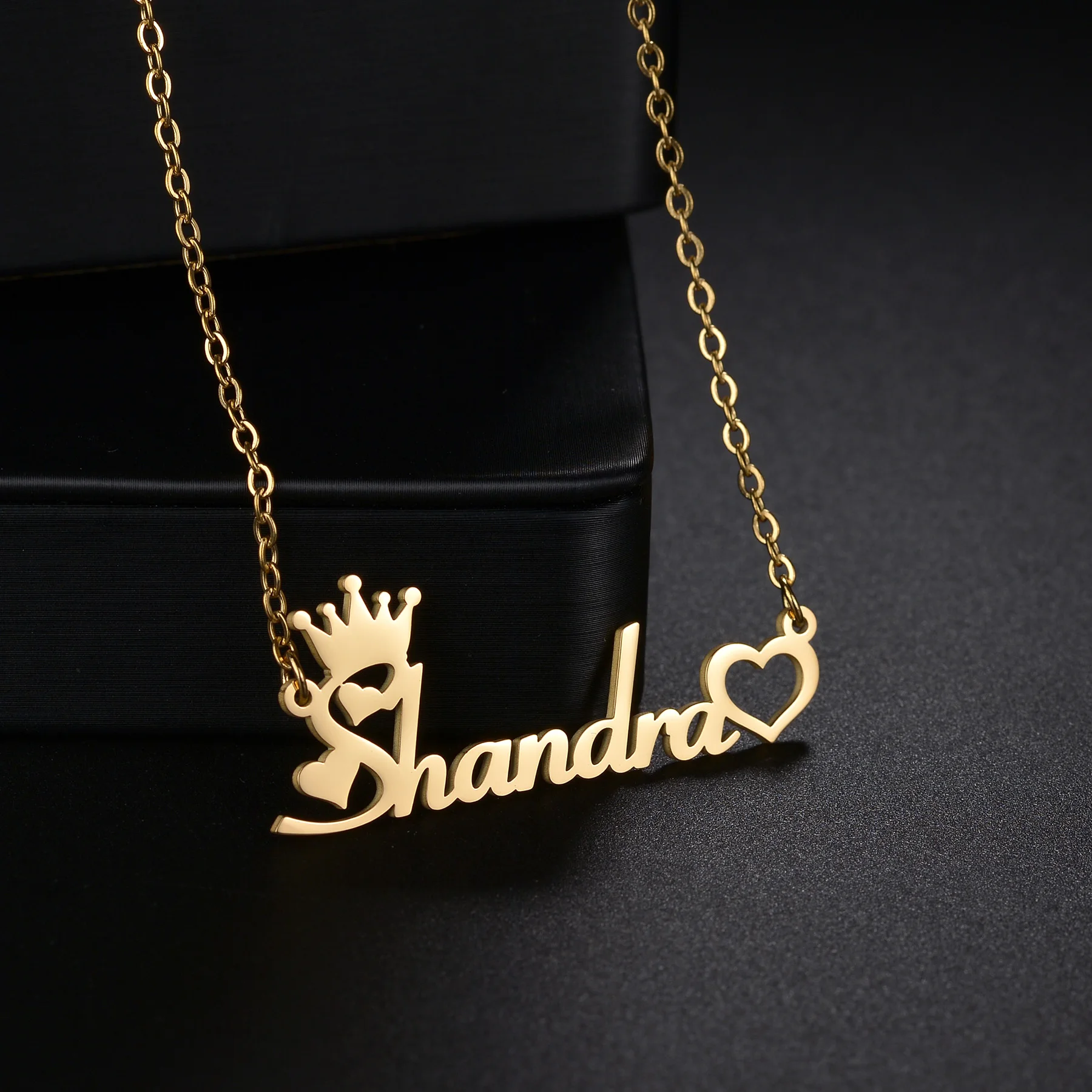 

Ожерелье из нержавеющей стали с надписью «имя» для женщин