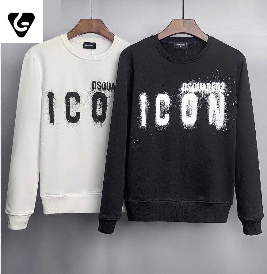 

Autumn and winter men's and women's same cotton printing high-quality casual long-sleeved sweater sweater streetwear