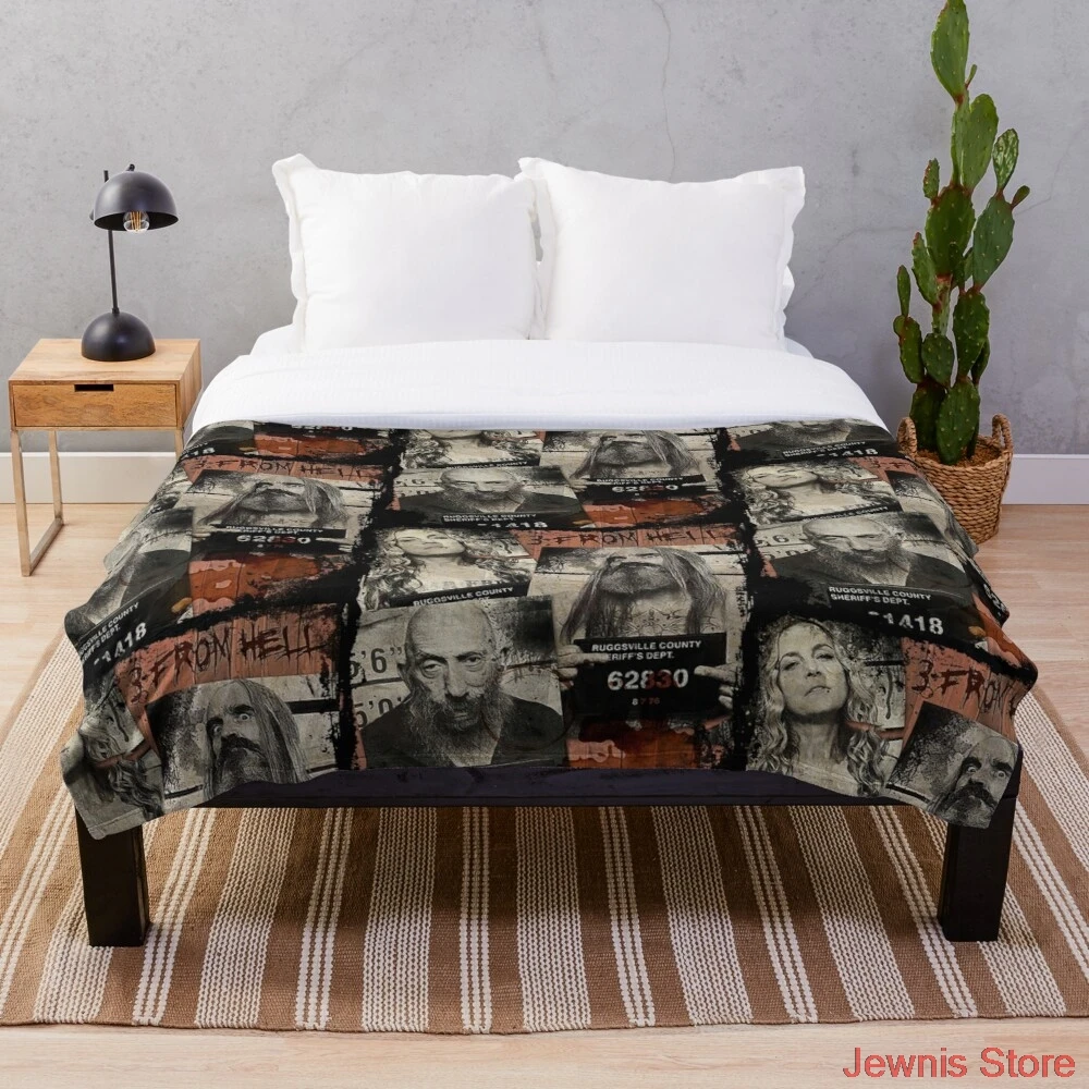 

3 From Hell Rob Zombie Throw Blanket Quilt Bedding for Girls Children Adult Gift Bedroom Decor Size Variety for Styles.