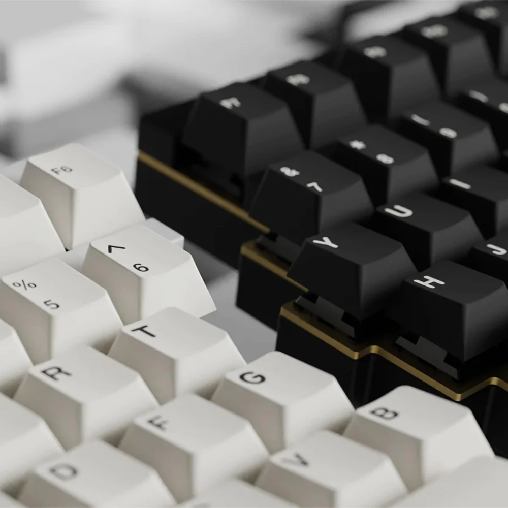 

139 Keys PBT Keycap Copy GMK WOB/BOW Cherry Profile Double Shot Keycaps For GMMK iKBC Mechanical Gaming Keyboard