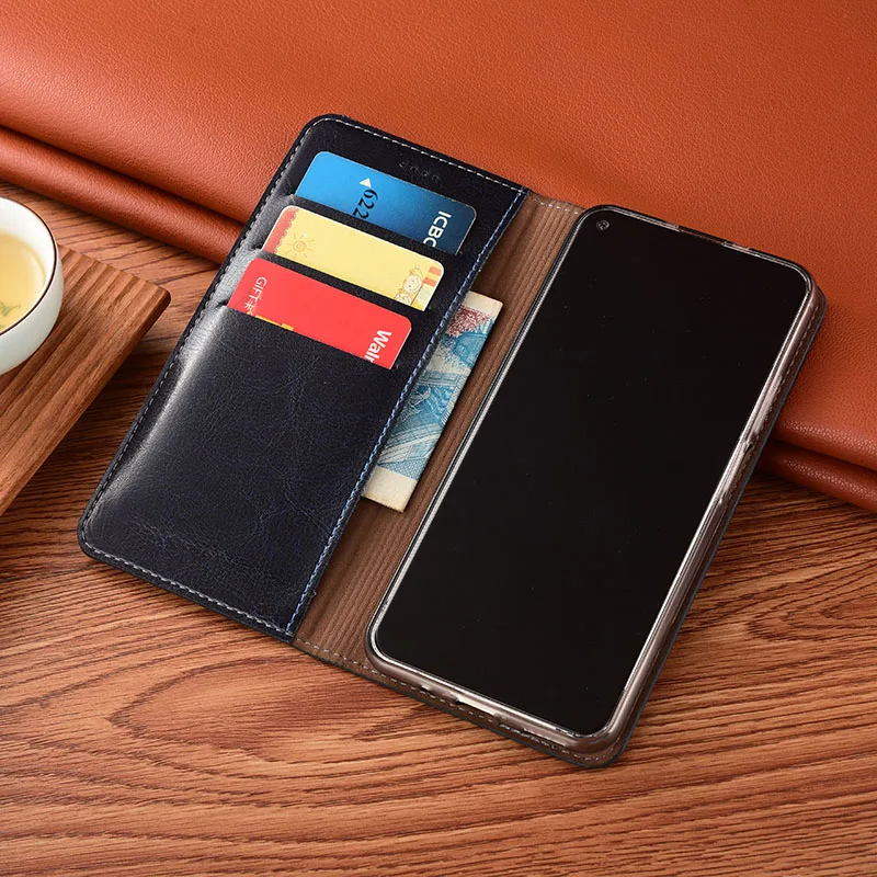 

Crazy Horse Genuine Leather Magnetic Flip Cover For Nokia 2.1 2.2 2.3 3.1 Plus 3.2 4.2 6.2 7.2 Cases Wallet