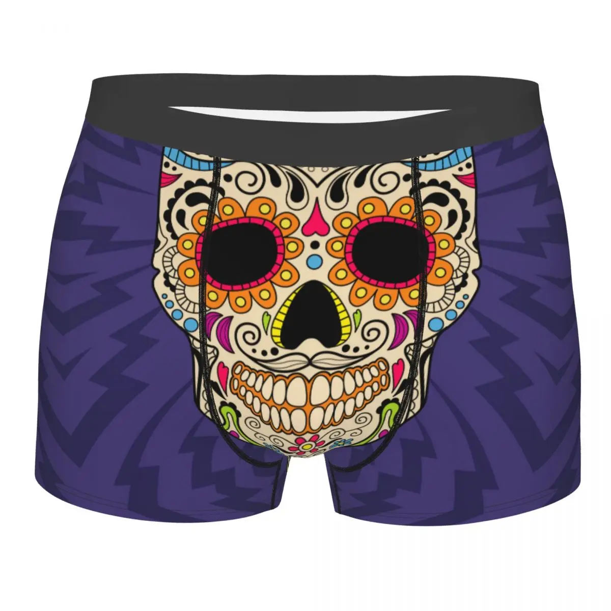 

Male Panties Men's Underwear Boxer Color Mexican Skull Underpants Comfortable Shorts