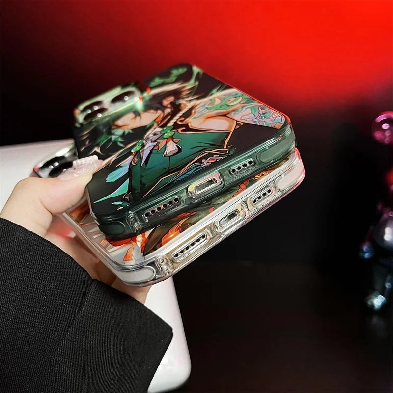 Горячий чехол в стиле аниме Genshin Impact Furina Charlotte Neuvillett Navia для iPhone 16 15 14 13 12 11 Pro Max